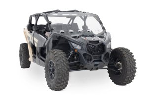 Can-Am Maverick X3 Max Turbo R Vented Full Windshield - Rough Country - Scratch Resistant - '17-'19 Can-Am Maverick X3 Max Turbo R Vented Full Windshield - Rough Country - Scratch Resistant - '17-'19